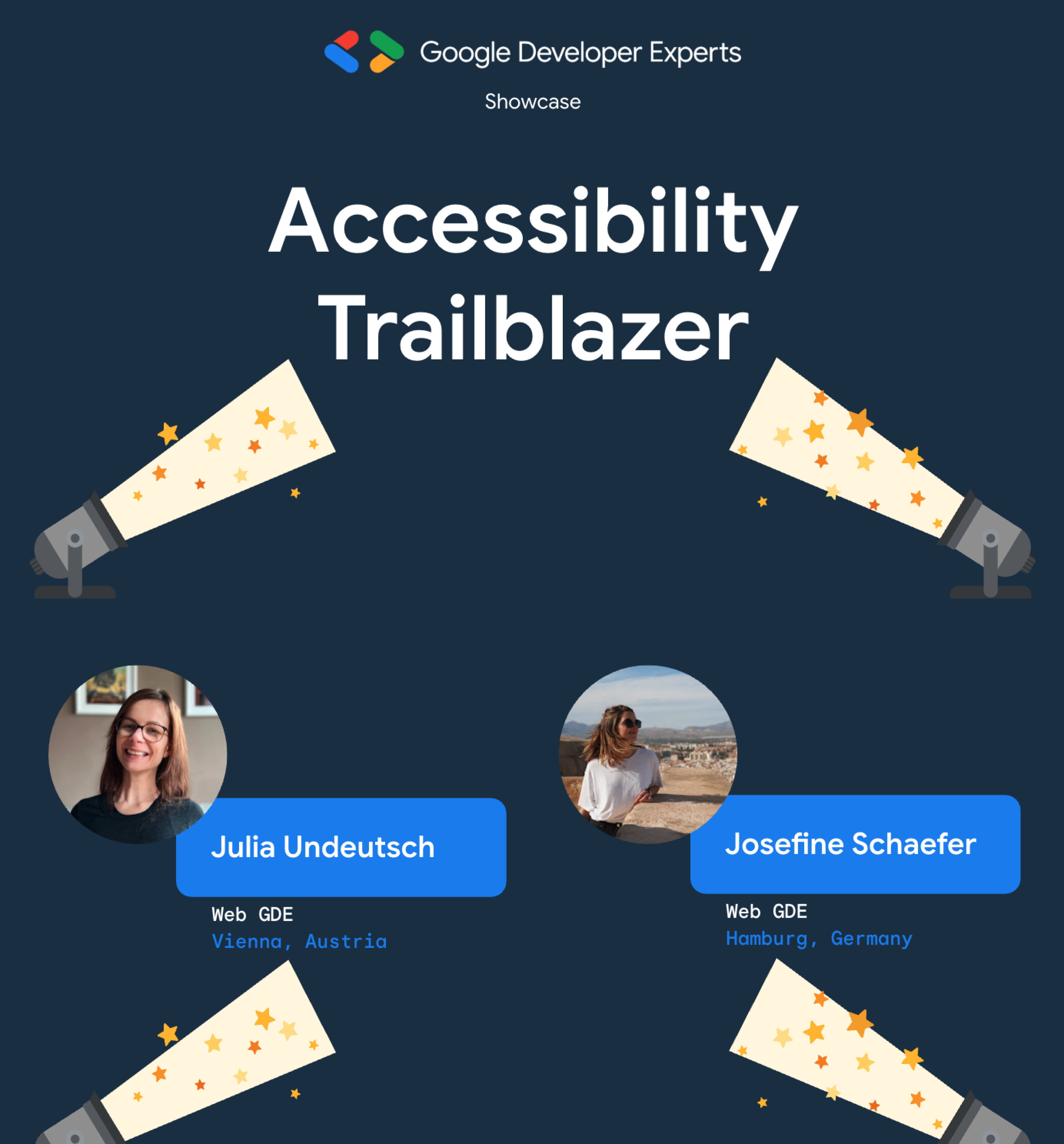 Julia Undeutsch und Josefine Schäfer wurden 2025 zum Accessibility Trailblazer für ihre Leistung ausgezeichnet.